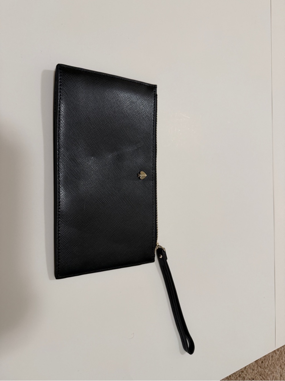 kate spade Black Saffiano Wristlet Clutch